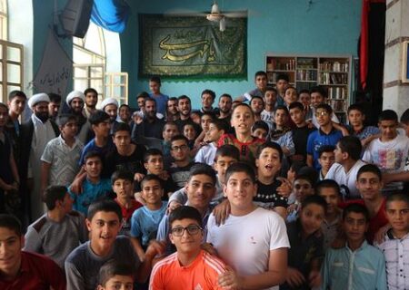 اعتکاف رمضانیه طلاب مدرسه امام محمد باقر(ع) شهرستان نظرآباد