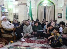 حضور نماینده ولی‌ فقیه در استان کرمانشاه در جمع دانش آموزان معتکف