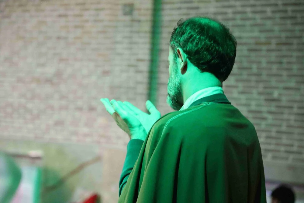 مراسم معنوی اعتکاف در مدرسه علمیه مروی تهران