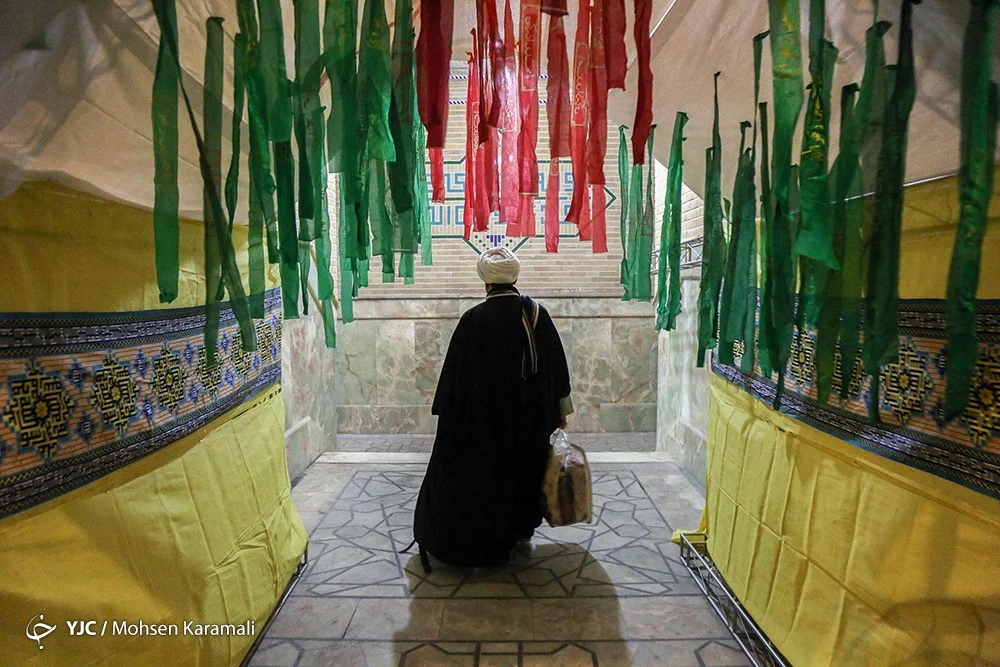 ورود معتکفین به مسجد امام حسن عسکری (ع) قم