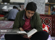 برگزاری مراسم اعتکاف دانش آموزی در قزوین