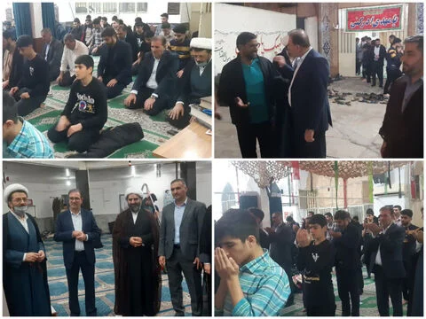فرماندار اندیمشک از مراسم اعتکاف در مساجد بازدید کرد