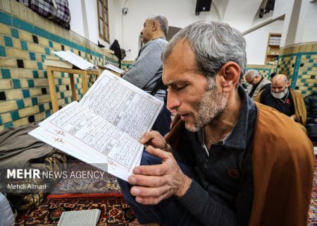 آخرین ساعات آئین اعتکاف در مسجد جامع زنجان