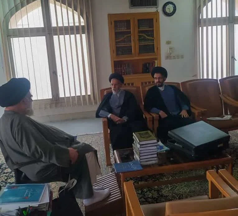 دیدار سید علیرضا تکیه‌ای رئیس ستاد مرکزی اعتکاف و قائم‌مقام وی با آیت‌الله بهاءالدینی، نماینده رهبر معظم انقلاب در پاکستان