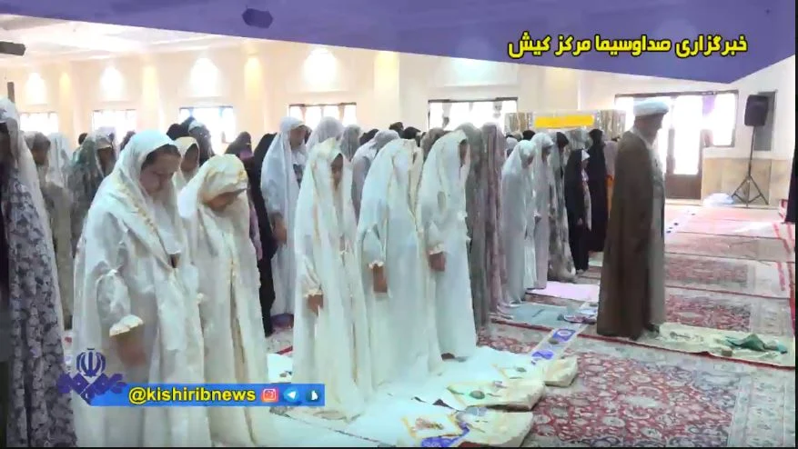 اشتیاق دختران دانش‌آموز جزیره کیش در اعتکاف ماه رجب