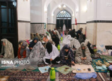 هم‌اندیشی بانوان خادم اعتکاف کشور در اعتکاف تخصصی در مسجد گوهرشاد حرم مطهر رضوی